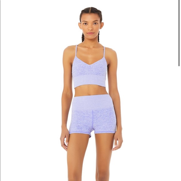Nwt Alo Alosoft Lush Bra In Periwinkle 